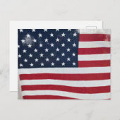 Postkarte der amerikanischen Flagge (Vorne/Hinten)