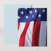 Postkarte der amerikanischen Flagge (Vorne/Hinten)