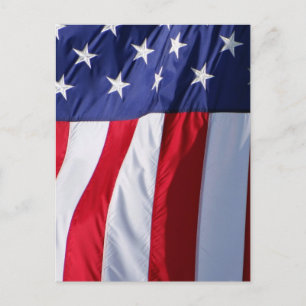 Postkarte der amerikanischen Flagge