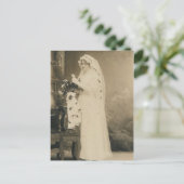 Postkarte der antiken Braut (Stehend Vorderseite)