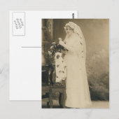 Postkarte der antiken Braut (Vorne/Hinten)