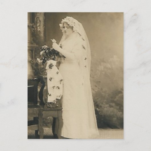 Postkarte der antiken Braut (Vorderseite)