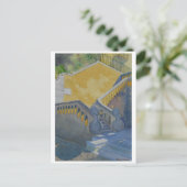 Postkarte der Aquarellmalerei, Treppe von Cascais (Stehend Vorderseite)