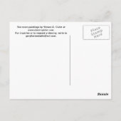 Postkarte der Aquarellmalerei, Treppe von Cascais (Rückseite)