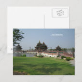 Postkarte der asiatischen Architektur (Vorne/Hinten)