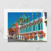 Postkarte der atlantischen Stadt (Vorne/Hinten)