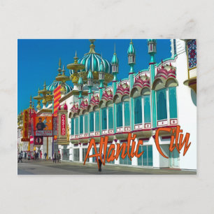 Postkarte der atlantischen Stadt