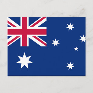 Postkarte der australischen Flagge