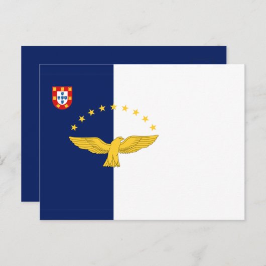 Postkarte der Azoren (Vorne/Hinten)
