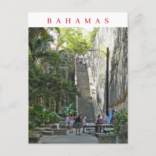 Postkarte der Bahamas-Königin-Treppe (Vorderseite)
