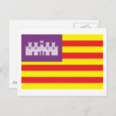 Postkarte der Balearen (Vorne/Hinten)