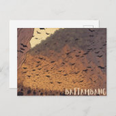 Postkarte der Battambang-Bat-Höhlen (Vorne/Hinten)
