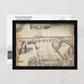 Postkarte der Bauernskizze der 40er Jahre (Vorne/Hinten)