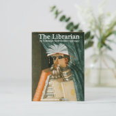 Postkarte: Der Bibliothekar Postkarte (Stehend Vorderseite)