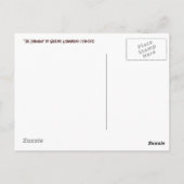 Postkarte: Der Bibliothekar Postkarte (Rückseite)