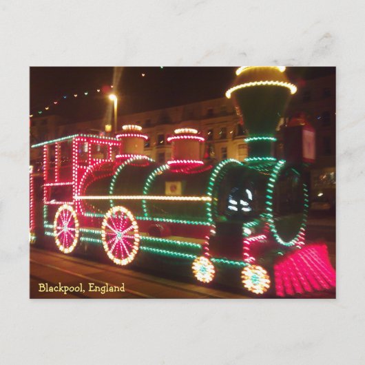 Postkarte der Blackpool Tram (Vorderseite)