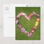 Postkarte der Blume (Vorne/Hinten)