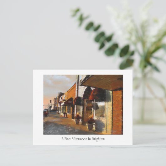 Postkarte der Brighton-Michigan-Szene (Stehend Vorderseite)