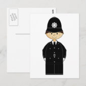 Postkarte der britischen Polizei (Vorne/Hinten)