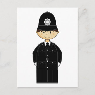 Postkarte der britischen Polizei