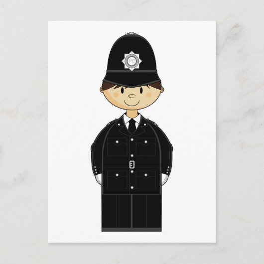 Postkarte der britischen Polizei (Vorderseite)