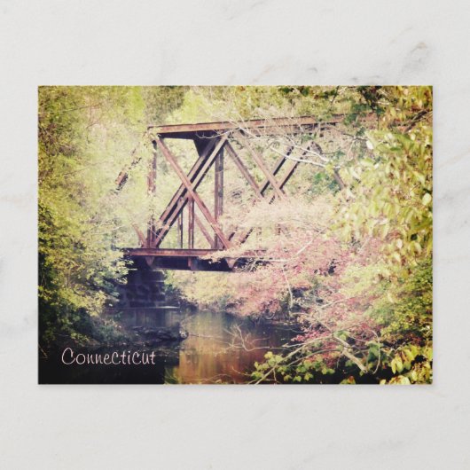 Postkarte der Connecticut Bridge (Vorderseite)