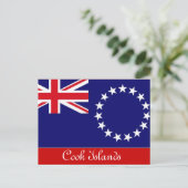 Postkarte der Cookinseln (Stehend Vorderseite)