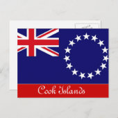 Postkarte der Cookinseln (Vorne/Hinten)