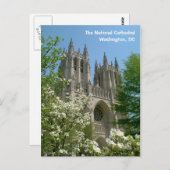 Postkarte der DC: Die Nationale Kathedrale (Vorne/Hinten)