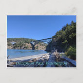 Postkarte der Deception Pass Bridge (Vorderseite)