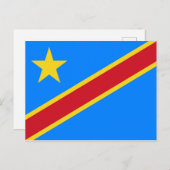 Postkarte der Demokratischen Republik Kongo (Vorne/Hinten)