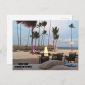 Postkarte der Dominikanischen Republik (Vorne/Hinten)