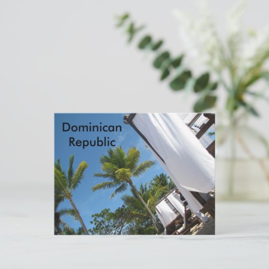 Postkarte der Dominikanischen Republik (Stehend Vorderseite)