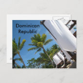 Postkarte der Dominikanischen Republik (Vorne/Hinten)