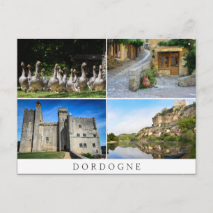 Postkarte der Dordogne-Collage