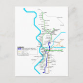 Postkarte der Duisburger U-Bahn (Vorderseite)