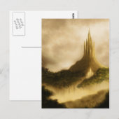 Postkarte der elfischen Fantasie (Vorne/Hinten)