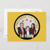 Postkarte der ersten TRUMP-Familie (Vorne/Hinten)