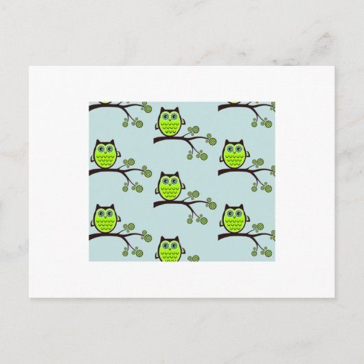 Postkarte der Eule (Vorderseite)