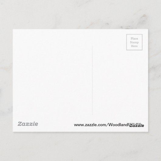 Postkarte der Eule (Rückseite)