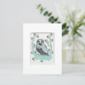 Postkarte der Eule (Stehend Vorderseite)