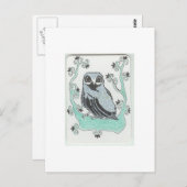 Postkarte der Eule (Vorne/Hinten)