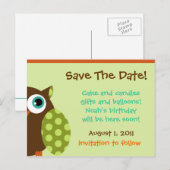 Postkarte der Eule (Vorne/Hinten)