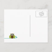Postkarte der Eule (Rückseite)