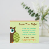 Postkarte der Eule (Stehend Vorderseite)