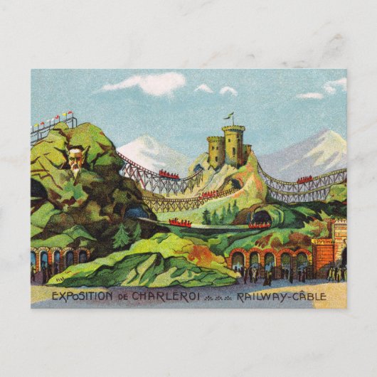 Postkarte der Exposition de Charleroi (Vorderseite)