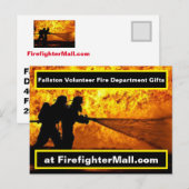 Postkarte der Fallston Volunteer Fire Department (Vorne/Hinten)