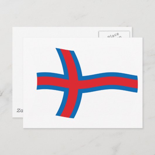 Postkarte der Färöer (Vorne/Hinten)