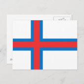 Postkarte der Färöer (Vorne/Hinten)