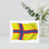 Postkarte der finnischen Flagge (Stehend Vorderseite)